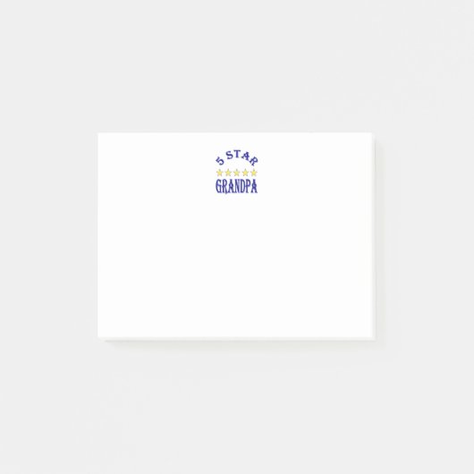 Opa met vijf sterren post-it® notes (Voorkant)