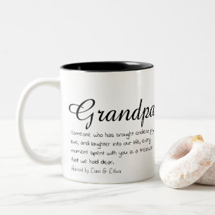 Opa-Mok - Hou van je naar de maan en terug Tweekleurige Koffiemok