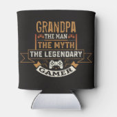 Opa: Myth Legendary Gamer Black Tan van het Man Blikjeskoeler (Achterkant)