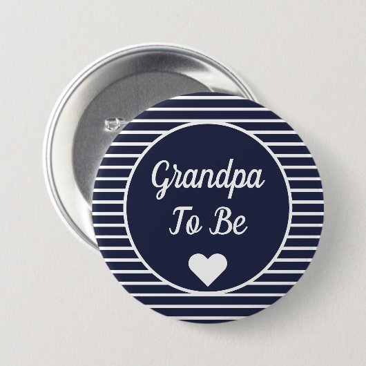 Opa om Baby shower Button te zijn (Voorkant /achterkant)