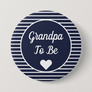 Opa om Baby shower Button te zijn