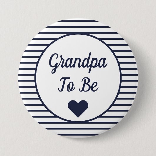 Opa om Baby shower Button te zijn (Voorkant)