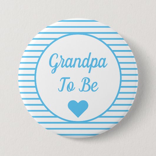 Opa om Baby shower Button te zijn (Voorkant)