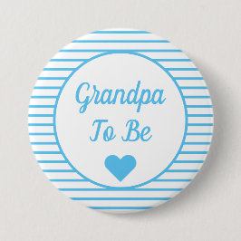 Opa om Baby shower Button te zijn