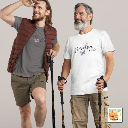 opa om te zijn Geslacht onthullen partij matching T-shirt