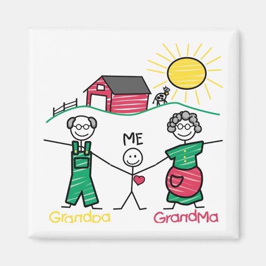 Opa Oma & ik Magneet (Voorkant)