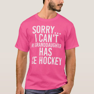 Opa Oma Mijn kleindochter heeft ijshockey T-shirt