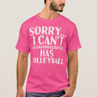 Opa Oma Mijn kleindochter heeft volleybal T-shirt