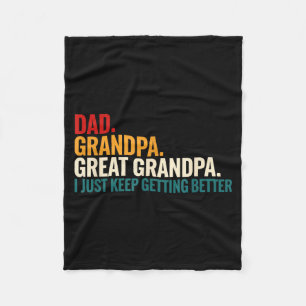Opa Oma Overgrootvader Grappige Uitspraak - Papa I Fleece Deken