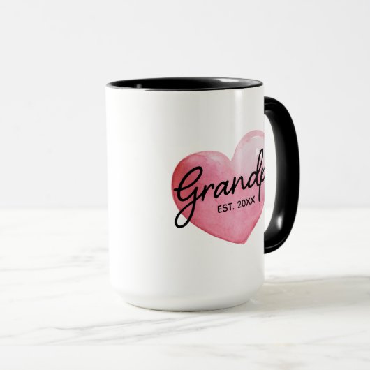 Opa onthult vastgestelde hartdatum mok (Voorkant rechts)