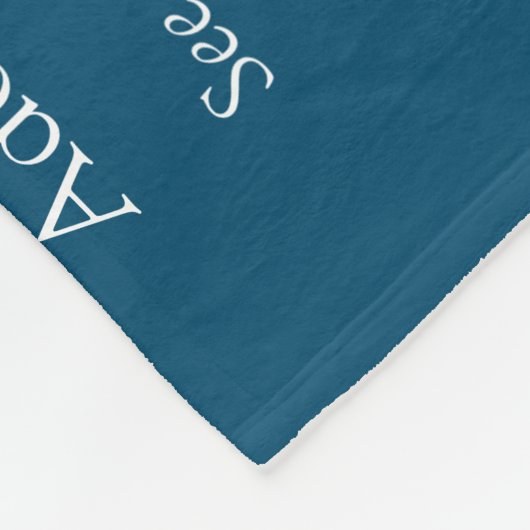 Opa Opa Definitie Blauw Fleece Deken (Hoek)