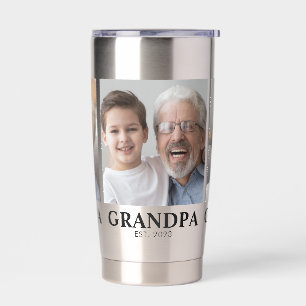 Opa Opgericht 3 Foto Opa/Oma Dag Geïsoleerde Drinkbeker