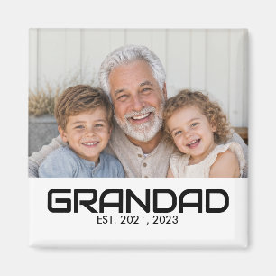Opa Opgericht Foto Cadeau Magneet