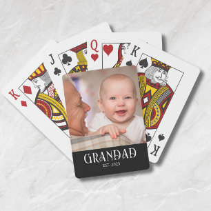 Opa Opgericht Foto Cadeau Pokerkaarten