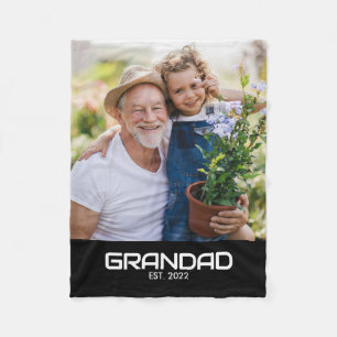 Opa Opgericht Leuk Vet Foto Fleece Deken