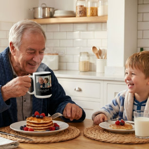 Opa Opgericht Minimaal Wit Vette Tekst 3 Foto Koffiemok