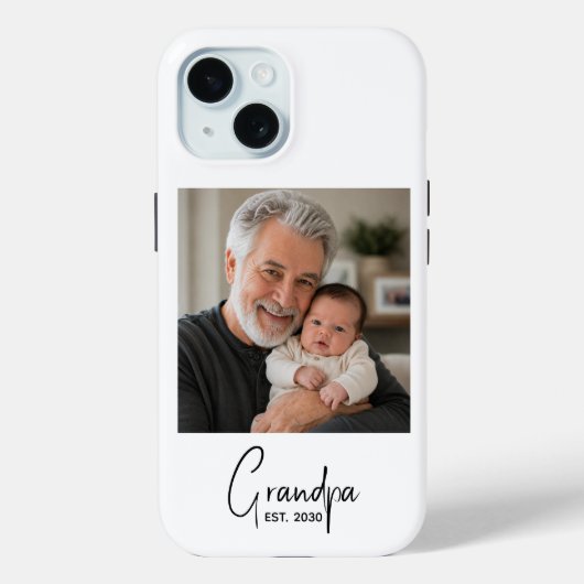Opa Opgericht Script Foto Case-Mate iPhone Case (Achterkant)
