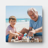 Opa Opgericht Wit Krachtig Minimaal Tekst Foto Fotoplaat (Voorkant)