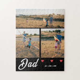 Opa Opgericht Wit Schrift Rode Hart 3 Foto  Legpuzzel