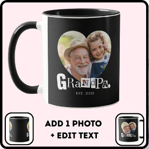 Opa Oprichtings Cadeau voor Opa met Foto Mok