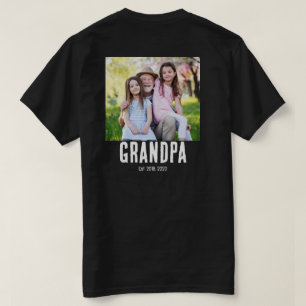 Opa Oprichtings Foto Grunge tekst T-shirt