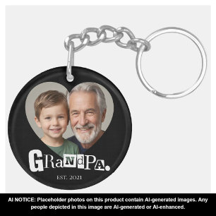 Opa Oprichtingsfoto Cadeau Voor Opa Sleutelhanger