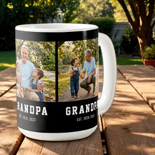 Opa Oprichtte Kühne Moderne Zwarte 3 Foto Koffiemok