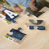 Opa Oprichtte Kühne Moderne Zwarte 3 Foto Legpuzzel (Zijkant)
