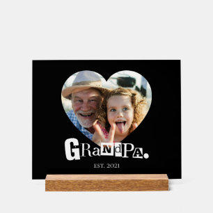 Opa Oprichtte Opa Foto Cadeau Acryl Bord