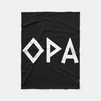 Opa Oude Griekse Pride Griekse vlag Grappig Grieks Fleece Deken