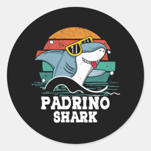 Opa papa Padrino haai Spaanse peetvader Vint Ronde Sticker
