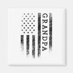 Opa Patriottische Amerikaanse Vlag Vaderdag G Magneet