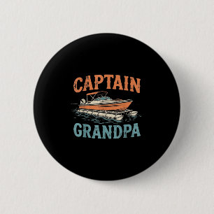 Opa Pontonboot Kapitein Vintage Nautilisch Schip Ronde Button 5,7 Cm