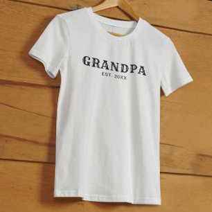 Opa Richtte Brute Zwarte Typografie Op T-shirt