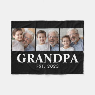 Opa Richtte Foto Opa En Oma Dag Op Fleece Deken