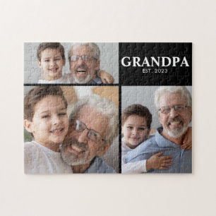 Opa Richtte Foto Opa en Oma Dag op Legpuzzel