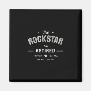 Opa Rockstar is met pensioen 2026 Vader Cruise Mo Magneet