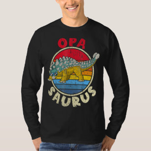 Opa Saurus I Ankylosaurus Dinosaur I Family Matchi T-shirt