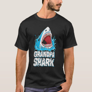 Opa Shark Familie Matching Mannen Jawsome Gifts Te T-shirt