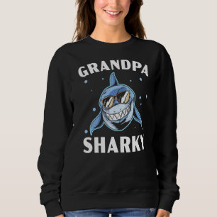 Opa Sharky Grandfather Shark Grandparent Trui