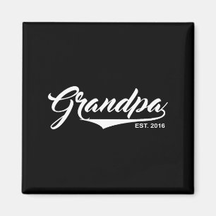 Opa sinds 2016 Grappig Nieuwe Baby Aankondiging Ca Magneet