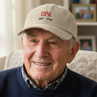 Opa sinds 2026 - Duitse opa Geborduurde Pet