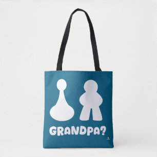 Opa spelstuk grappige gamer ontwerp draagtas