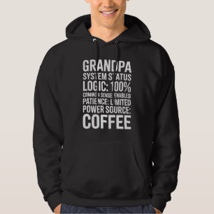 Opa Systeemstatus Logica 100% Grappige Humor Hoodie