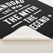 Opa The Man Myth Legend Sherpa Deken (3/4)