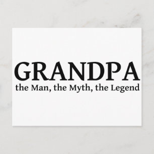 Opa the Myth the Man the Legend Briefkaart