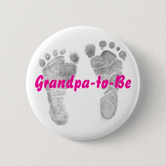 Opa-to-be Ronde Button 5,7 Cm (Voorkant)