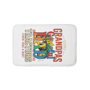 Opa Tractor Vintage Boerderij Slaap Shirt Ontwerp_ Badmat