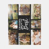 Opa U bent de beste moderne fotocollage Fleece Deken (Voorkant)