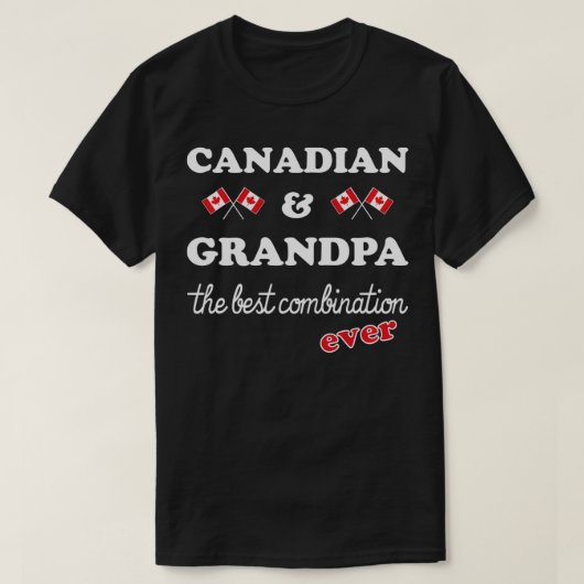 Opa uit Canada Best Canadian Grandad Pullove T-shirt (Design voorkant)